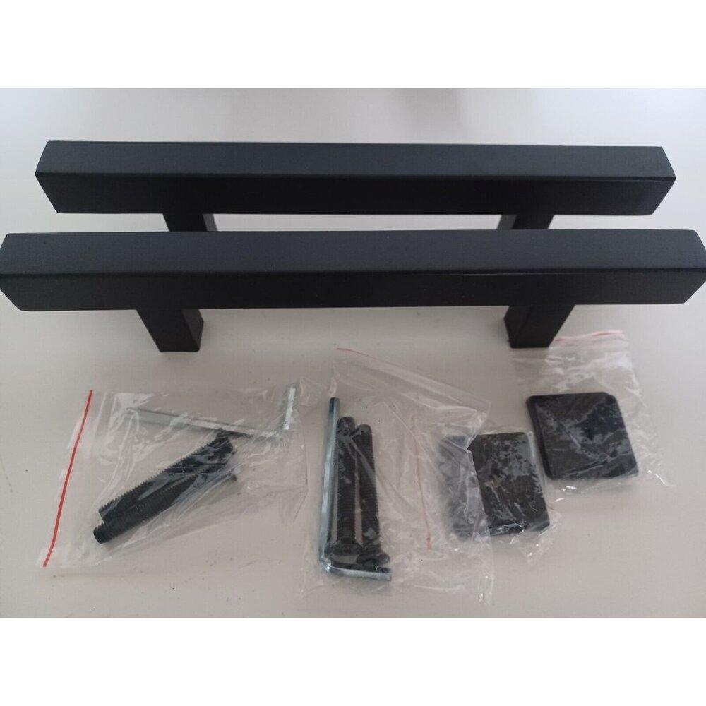 2 Skysen Replacement Barn Door Handles, Sliding Barn Door Pull Handle, in Black